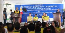 PNoy switches on Bustos Dam Rehab