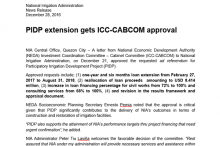 PIDP extension gets ICC-CABCOM approval